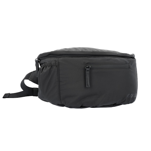 Sort polyester crossbody pusletaske med måtte