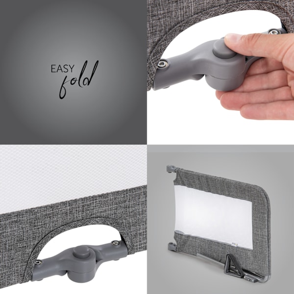 Hauck Sleep'n Safe Plus XL - säkerhetskant, Melange Grey