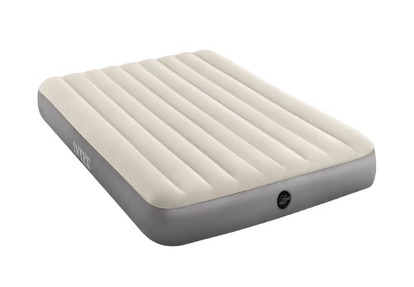 Velour Luftmadrass, 203x152 cm, Queen Size