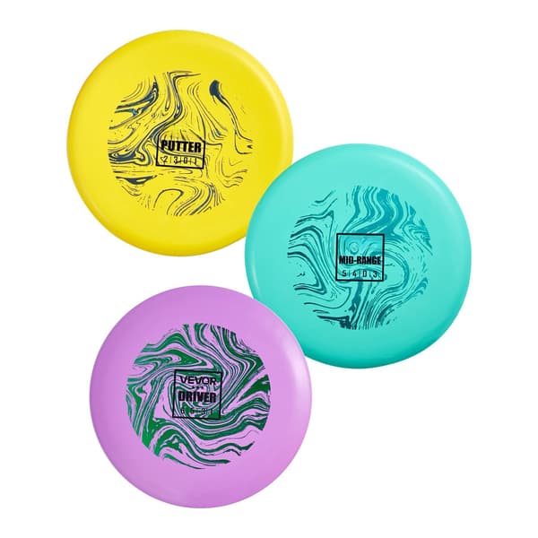Frisbeegolfin aloitussetti, 3 kpl PDGA, Putter Midrange Driver