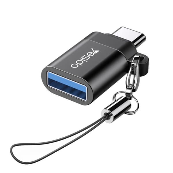 Yesido USB-A til USB-C Mini OTG-adapter til opladning og dataoverførsel