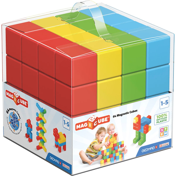 Geomag Magicube Full Color Recycled Crystal 64 Pcs