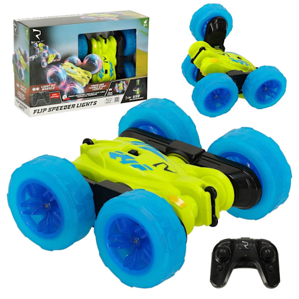 RC Revolt Flip Speeder kaukosäätimen auton hehkuvat pyörät