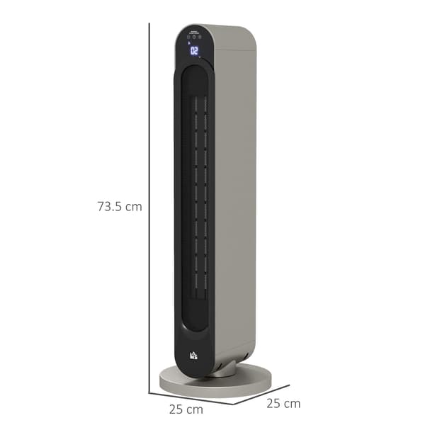 Keramisk rumvarmer, oscillerende, 3 tilstande, timer