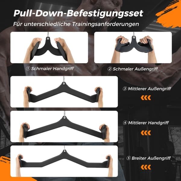 Kabelmaskinetilbehørssæt – 5 dele, metal, ergonomisk