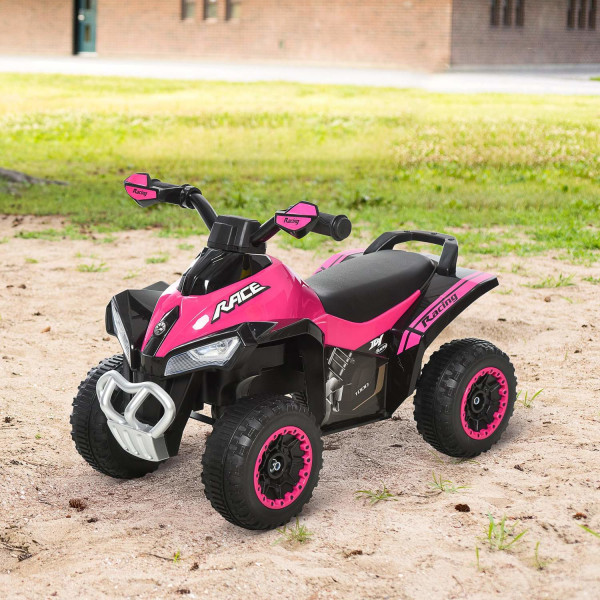 Ride-On Bil Børnekøretøj Pedal Bil Lys Musik 18-36 Måneder Plast Stål Pink 67,5X38X44Cm