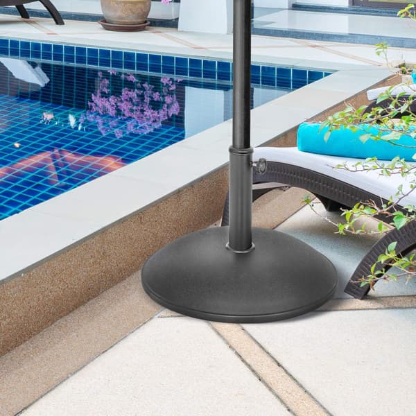 Paraply Stand Rund Parasol Stand Parasol Base Base 20 Kg Stålrør (Model 1)