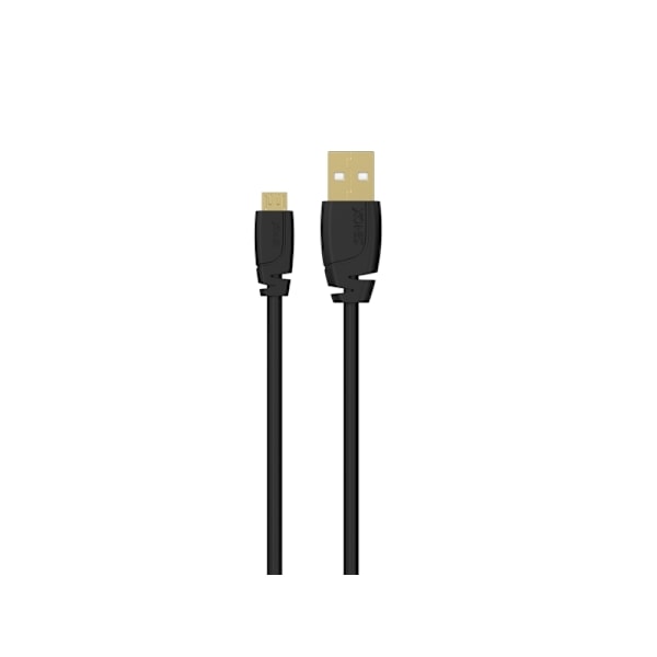 Sinox Micro USB kabel. 3m. Sort