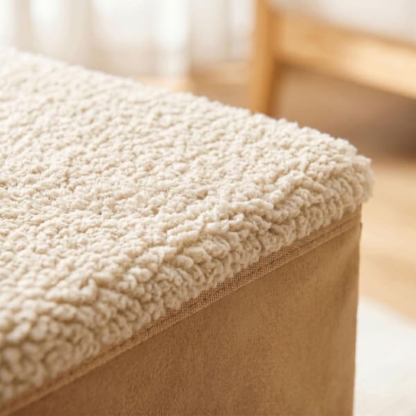 Hopfällbara hundtrappor med förvaring, beige, medium