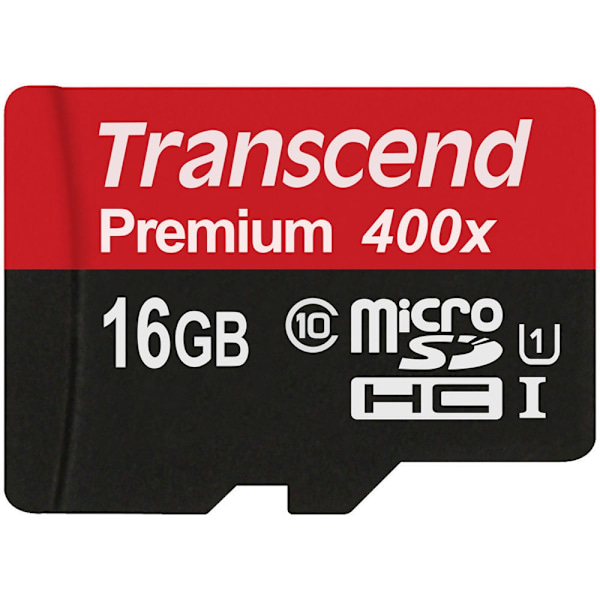 Transcend 16 Gt microSDHC Class 10 UHS-I 400x - muistikortti