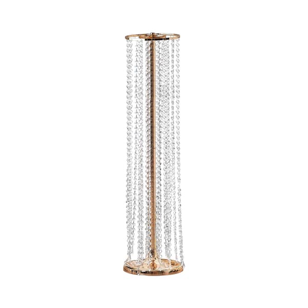 Kristallblommor för bröllop, 90 cm guldfärgad metall, 2 st