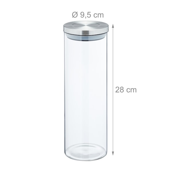 4 stk. Opbevaringsglas 1600 ml