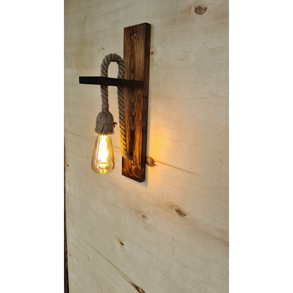 Vägglampa Ahşap Aplik 23