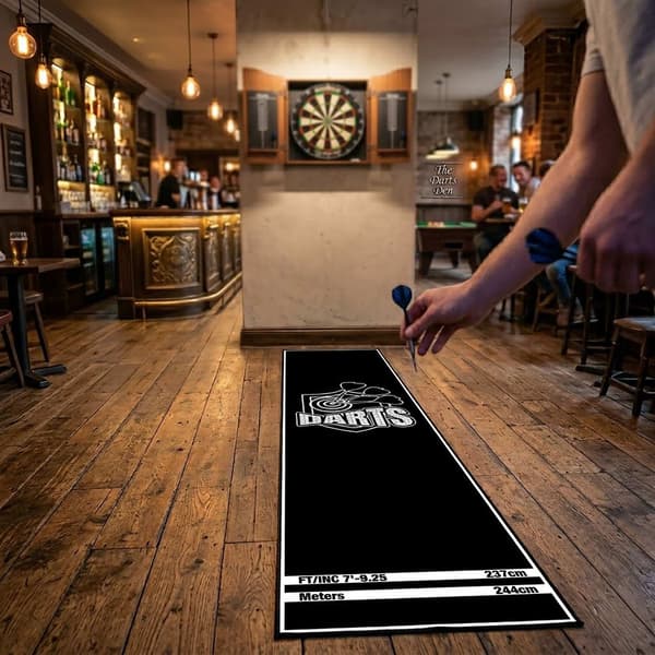 Dartmatta med ochelänk, 60x260 cm, halkfri