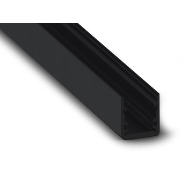 Premium Line, High Efficiency, Slim Line 15 Fl Aluminium Led Profile - Sort