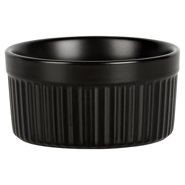 Sorte porcelænsbageskåle, 260 ml, sæt med 2 stk