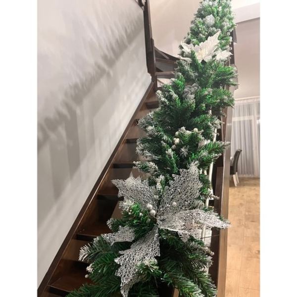 Lumen peittämä joulukuusen seppele 2,7 m HQ Ruhhy 22326