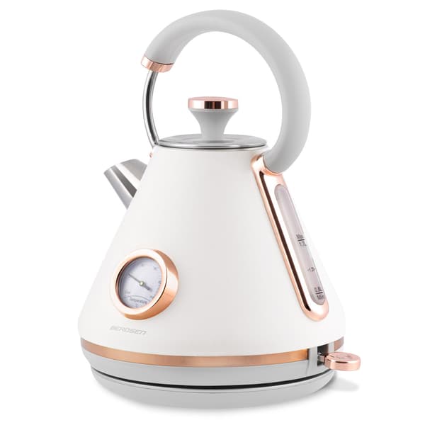 Elkedel med termometer 1,7L BD-701 Hvid