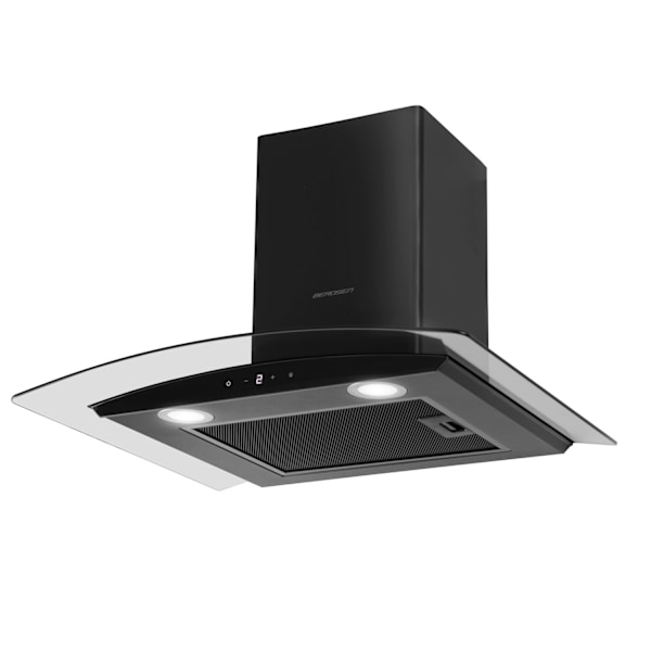 Elegant Emhætte 60 cm Sort Berdsen BT-216