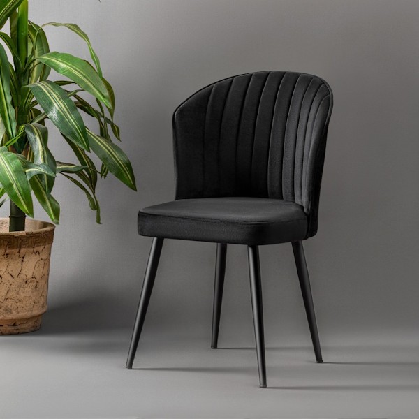 Stolset (2 delar) Rubi - Svart