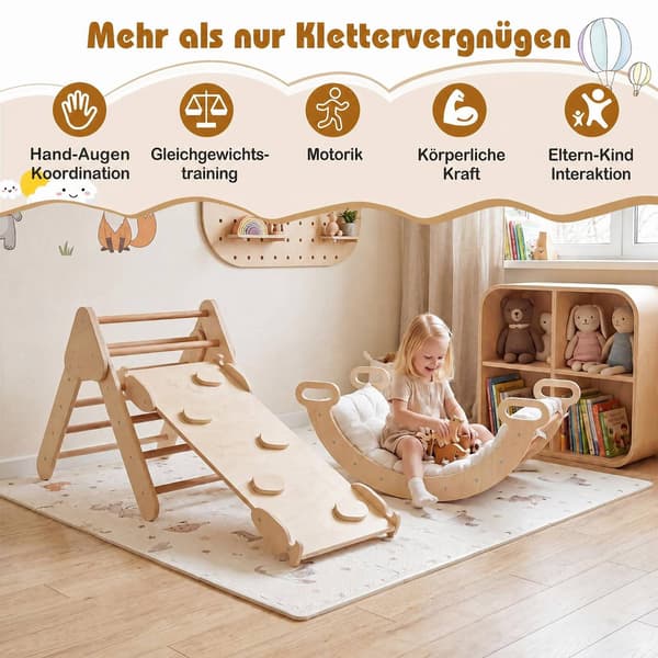 Montessori 3-i-1 træklatresæt til småbørn