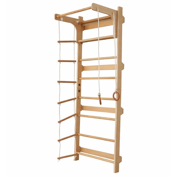 Børnevægstang med pull-up stang, naturtræ