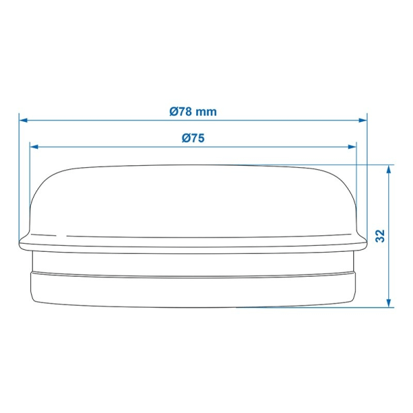 Navkapsel Ø75mmx328mm lämplig för Williams - set om 2 delar