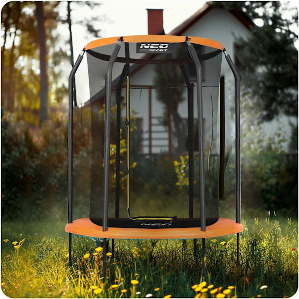 Trampolin för trädgården 152 cmI setet ingår:- Trampolin 152 cm- 6 ben- 6 stolpar med skumskydd- Inre säkerhetsnät med dragkedjaHuvu