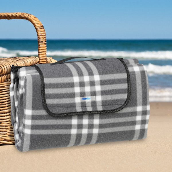 Picknickfilt 200 x 200 cm rutig
