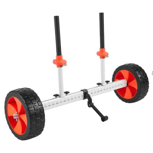 Kajakvagn, kapacitet 100 lb, 25 cm solida PU-däck, stöd
