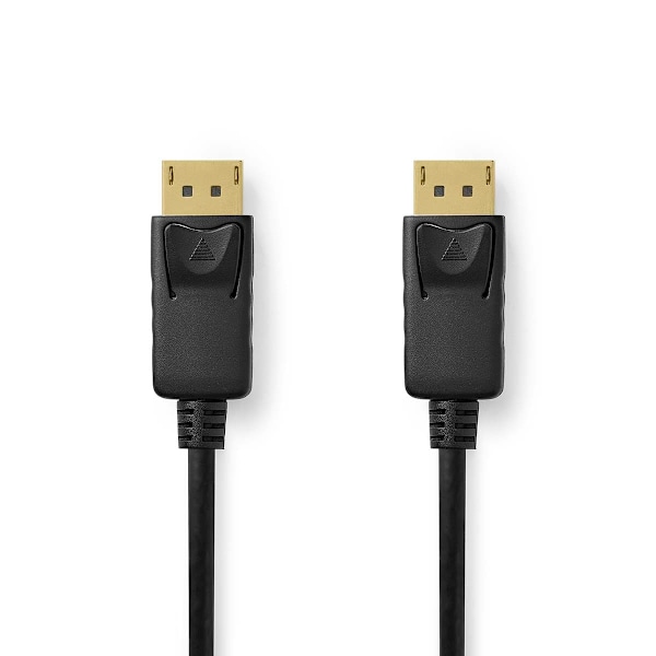 Displayport kabel | DisplayPort Han | DisplayPort Han | 8K@60Hz | Guldplateret | 2.00 m | Runde | PVC | Sort | Box