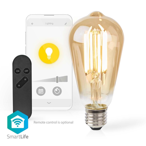 SmartLife LED Filamenttilamppu | Wi-Fi | E27 | 806 lm | 7 W | Lä