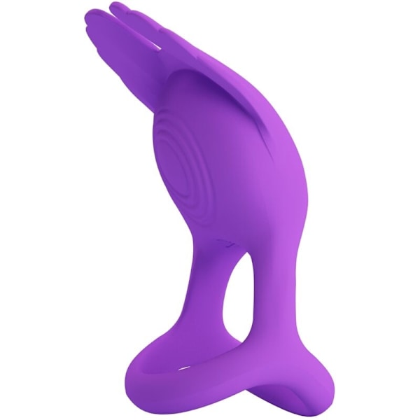 Pretty Love - Silas Vibrant Penis Ring 7 Vibrationer Lila Silikon