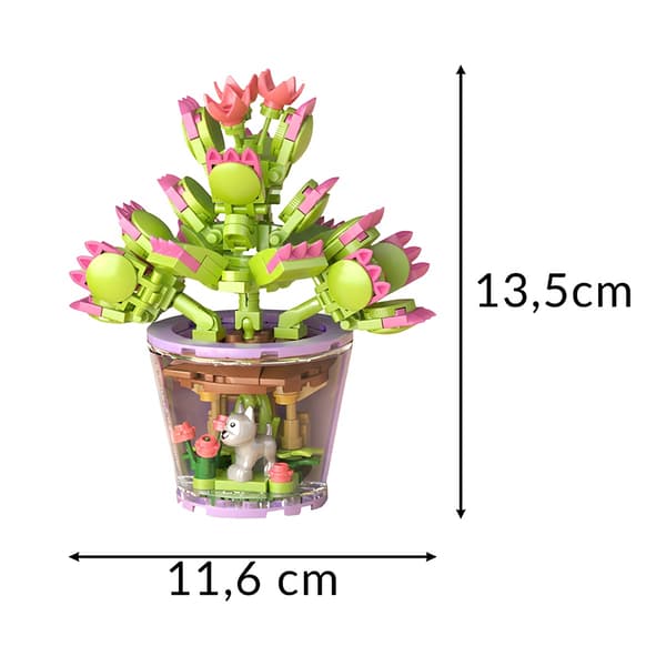 Blomkonstruktionsblockset, 172 delar, flerfärgade