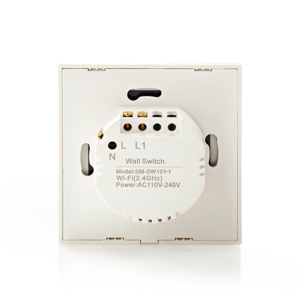 SmartLife Strömbrytare | Wi-Fi | Enda | Väggfäste | 1000 W | Android™ / IOS | Glas | Vit