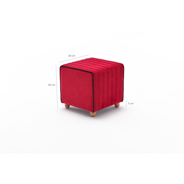 Pouffe Mona Puf - punainen