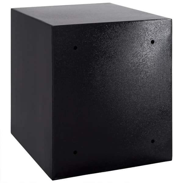 Digitalt pengeskab med LED-display, sort, 35x40x40cm