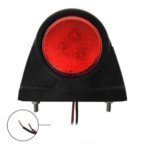 Merkkivalo 12/24V punainen/valkoinen 101x82mm LED