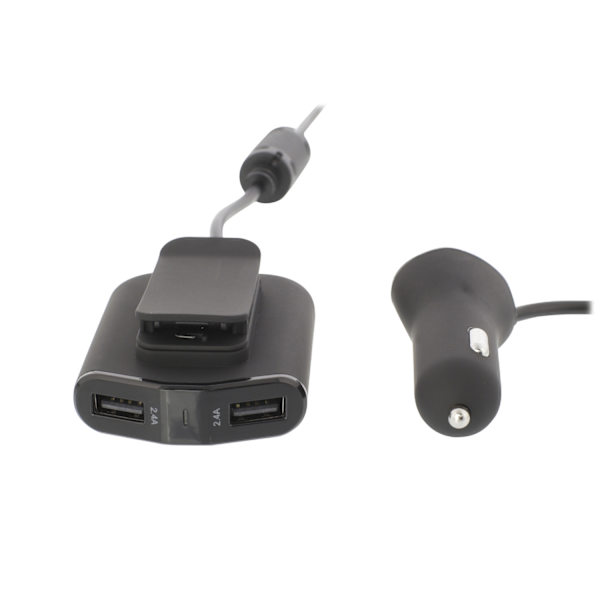 Biloplader 4-Udgange 9.6 A USB Sort