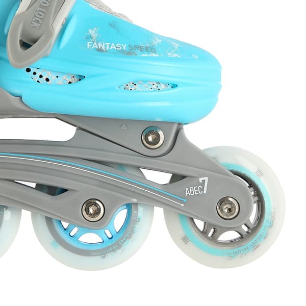 Inline/skøjter, 4-i-1, blå, størrelse M (35-38)