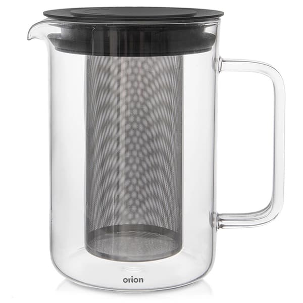 Tekande med infuser, borosilikatglas, 1,55L