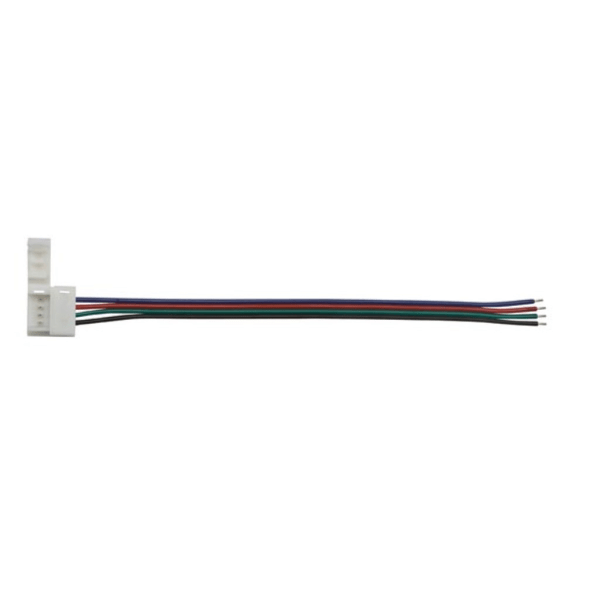 Kabel med 1 tryckkontakt för flexibel ledremsa - 10 Mm Rgb Färg