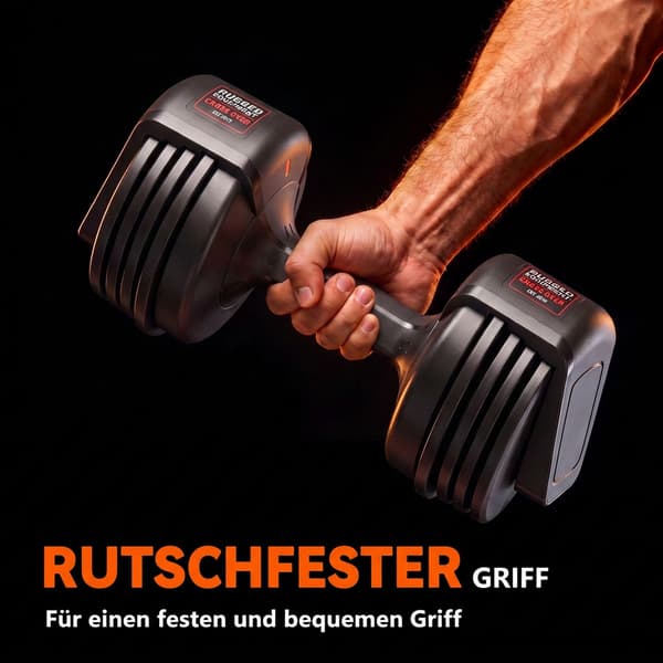 Justerbart hantelset, 11 kg med snabbväxlingsmekanism
