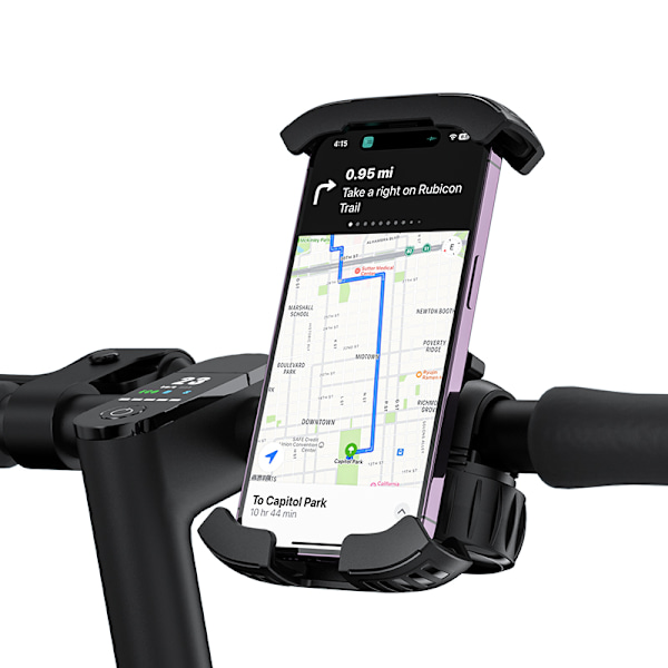 QuickGo cykeltelefonholder til styr, sort