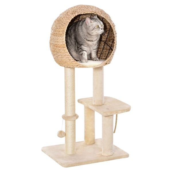 Cat Tree Kradsestolpe Killingemøbler Med Cat Cave Ball Legetøj S