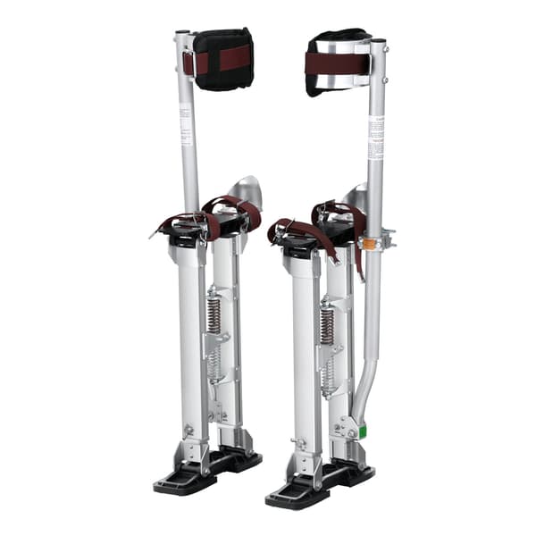 Gipsstöttor, justerbara 18–30 tum aluminium med knäskydd