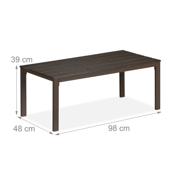 Rektangulært havebord