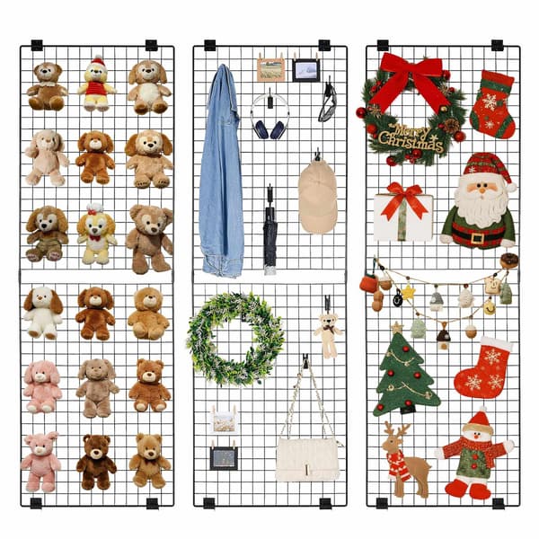 Väggpaneler, 3-pack 24 x 72 tum kolstål, svarta