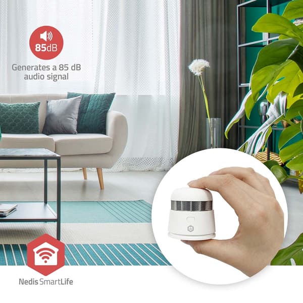 Zigbee 3.0 Røgdetektor, Batteridrevet, 10 års sensor