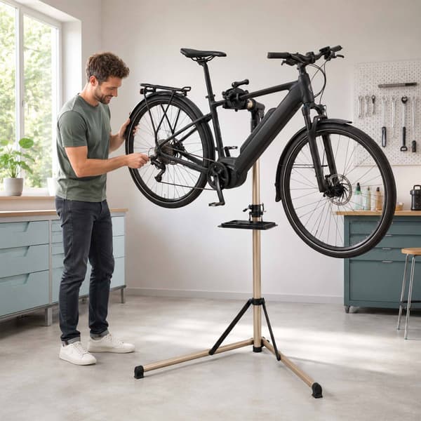 Elcykelreparationsställ, 50 kg kapacitet, guld